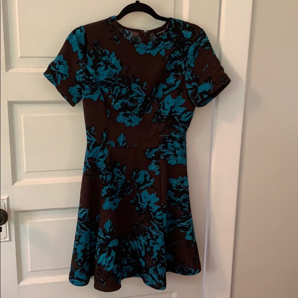 Who What Wear floral fit and flare dress